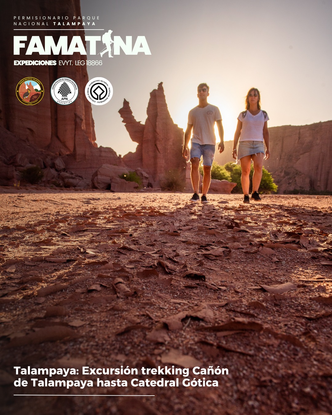 Trekking Cañón de Talampaya hasta Catedral Gótica